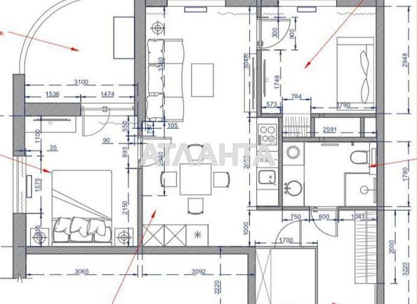 2-rooms apartment apartment by the address st. Krasnova (area 61,3 m²) - Atlanta.ua - photo 19