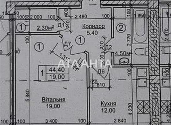 1-комнатная квартира по адресу Погулянка ул.   (площадь 43,3 м²) - Atlanta.ua - фото 18