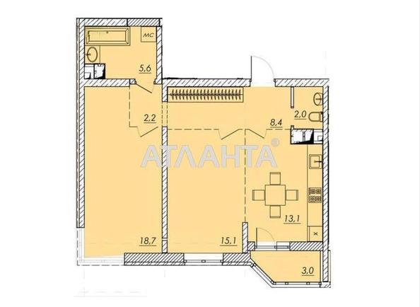 2-rooms apartment apartment by the address st. Prokhorovskaya Khvorostina (area 68,1 m²) - Atlanta.ua - photo 2