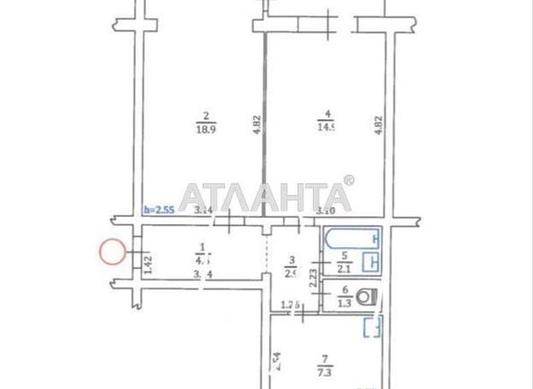 2-кімнатна квартира за адресою вул. Борщагівська (площа 52,8 м²) - Atlanta.ua - фото 27
