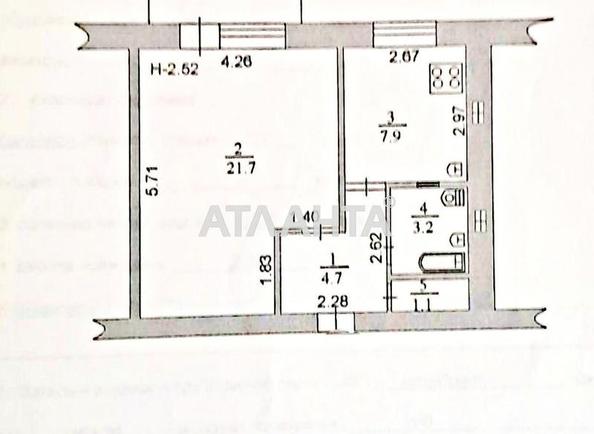 1-кімнатна квартира за адресою Мира пр. (площа 39,6 м²) - Atlanta.ua - фото 3