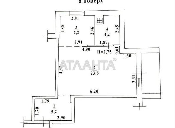 1-кімнатна квартира за адресою вул. Райдужний м-н (площа 42 м²) - Atlanta.ua - фото 8