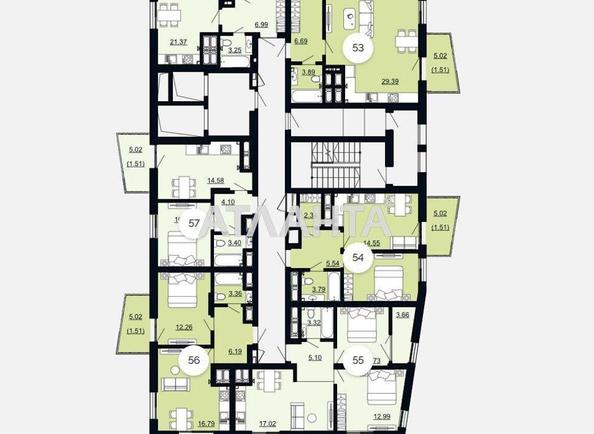 1-комнатная квартира по адресу ул. Щурата В. Ул (площадь 40,1 м²) - Atlanta.ua - фото 2