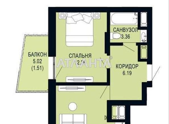 1-комнатная квартира по адресу ул. Щурата В. Ул (площадь 40,1 м²) - Atlanta.ua - фото 3