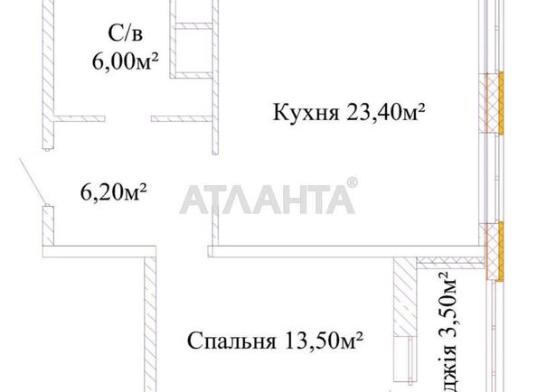 1-room apartment apartment by the address st. Zhabotinskogo Proletarskaya (area 54 m²) - Atlanta.ua - photo 9