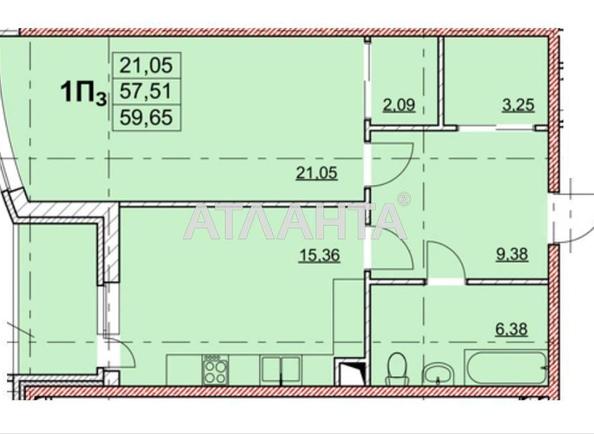 1-room apartment apartment by the address st. Arkadiyskoe plato Gagarinskoe plato (area 60 m²) - Atlanta.ua - photo 16