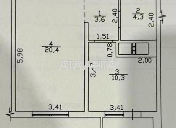 1-кімнатна квартира за адресою Люстдорфська дор. (площа 39,6 м²) - Atlanta.ua - фото 15