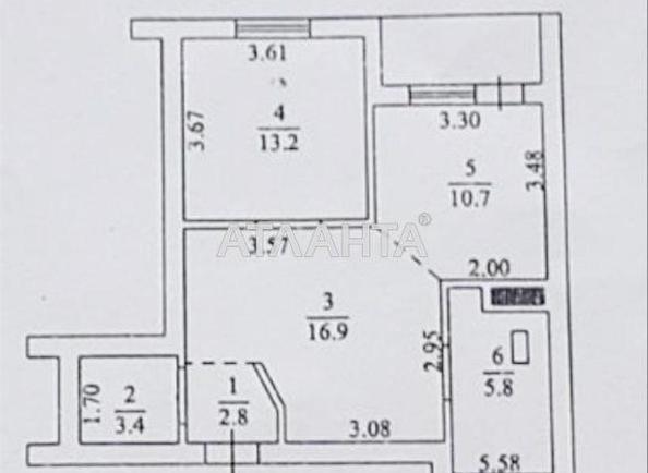 1-кімнатна квартира за адресою вул. Дюківська (площа 55,1 м²) - Atlanta.ua - фото 10