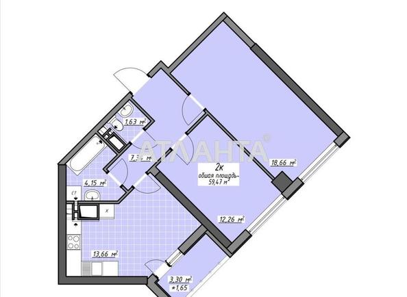 1-комнатная квартира по адресу Глушко ак. Пр. (площадь 65,6 м²) - Atlanta.ua - imageAlt 15