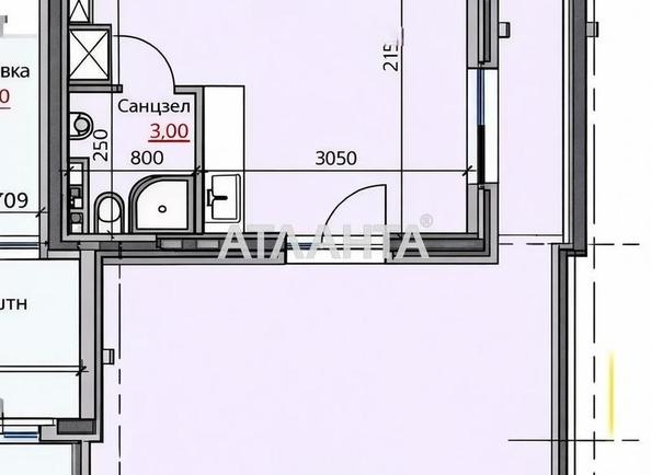 1-комнатная квартира по адресу ул. Дачная (площадь 45,4 м²) - Atlanta.ua - фото 2