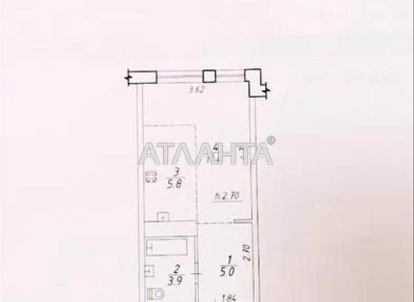 1-комнатная квартира по адресу Одесское шоссе (площадь 26,1 м²) - Atlanta.ua - фото 4
