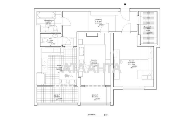 2-комнатная квартира по адресу ул. Виговского (площадь 79,4 м²) - Atlanta.ua - imageAlt 20