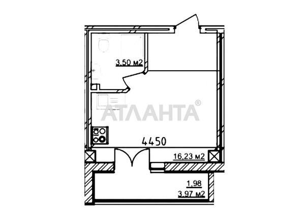 1-кімнатна квартира за адресою вул. Геранева (площа 21,7 м²) - Atlanta.ua - фото 2