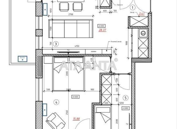 2-комнатная квартира по адресу ул. Вернадского (площадь 80 м²) - Atlanta.ua - фото 5