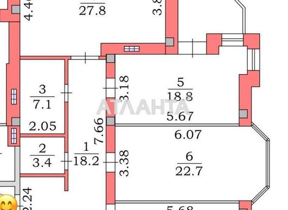 3-кімнатна квартира за адресою вул. Пляжна (площа 132,6 м²) - Atlanta.ua - фото 3