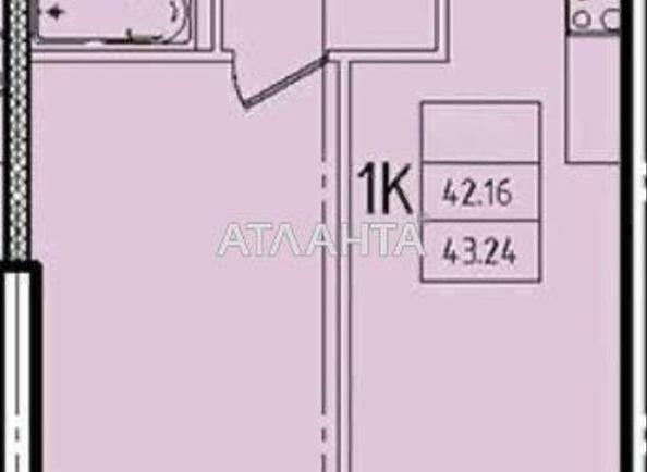 1-room apartment apartment by the address st. Genuezskaya (area 43,2 m²) - Atlanta.ua - photo 2