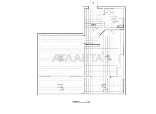 1-кімнатна квартира за адресою Черепанових 2-й пров. (площа 50,1 м²) - Atlanta.ua - фото 24