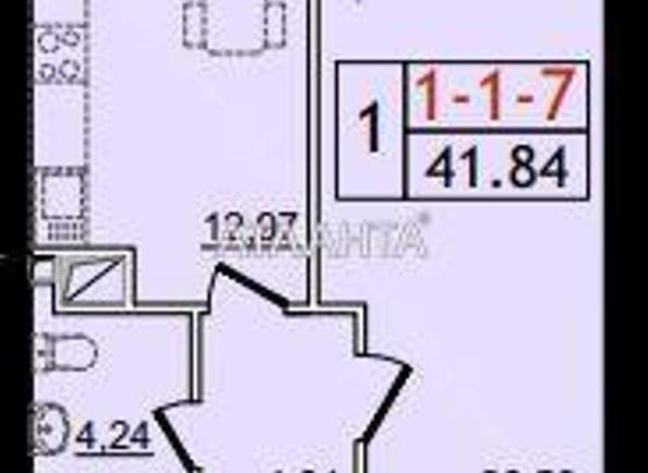 1-кімнатна квартира за адресою вул. Сахарова (площа 44 м²) - Atlanta.ua - фото 12