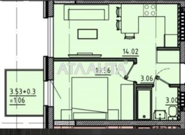 1-комнатная квартира по адресу ул. Авдеева-черноморского (площадь 31,7 м²) - Atlanta.ua - фото 12