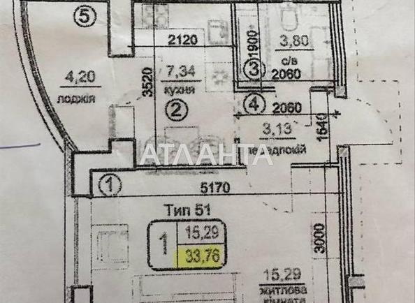 1-room apartment apartment by the address st. Andreya Sheptitskogo (area 34 m²) - Atlanta.ua - photo 12