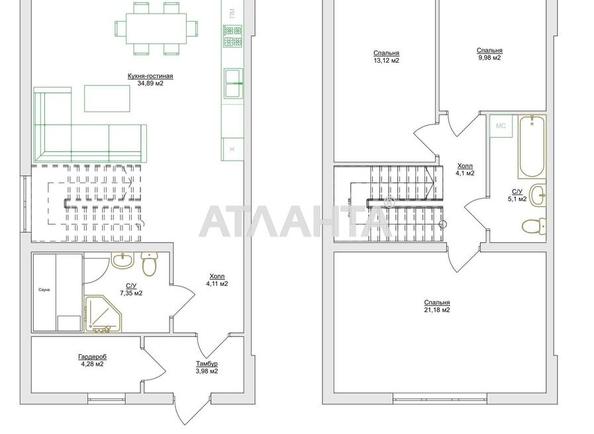 1-комнатная квартира по адресу ул. Умова (площадь 41 м²) - Atlanta.ua - imageAlt 6