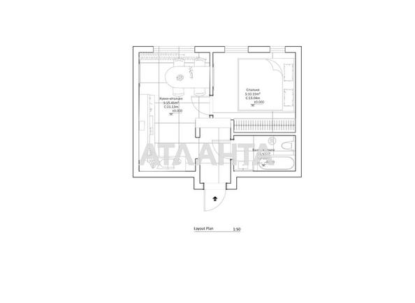 1-комнатная квартира по адресу Одесское шоссе (площадь 29,2 м²) - Atlanta.ua - imageAlt 25