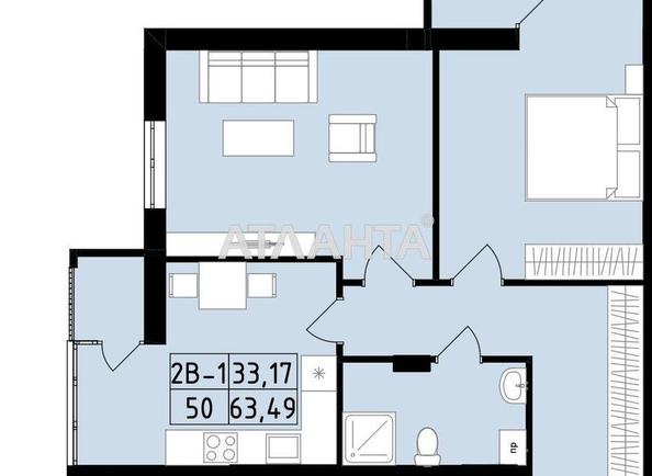 2-комнатная квартира по адресу ул. Центральная (площадь 69,5 м²) - Atlanta.ua - imageAlt 10