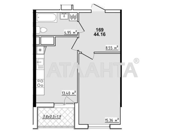 1-room apartment apartment by the address st. Koroleva ak (area 44,2 m²) - Atlanta.ua - фото 2