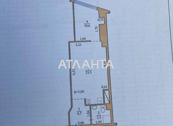 1-room apartment apartment by the address st. Morekhodnyy per (area 42,3 m²) - Atlanta.ua - photo 7