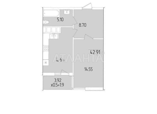 1-комнатная квартира по адресу ул. Краснова (площадь 42,5 м²) - фото 12 1-комнатная квартира по адресу ул. Краснова (площадь 42,5 м²) - Atlanta.ua - фото 12