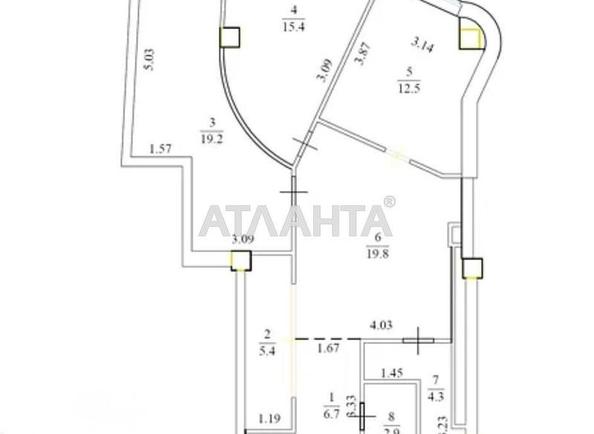 3-кімнатна квартира за адресою Удільний пров. (площа 93,7 м²) - Atlanta.ua - фото 21
