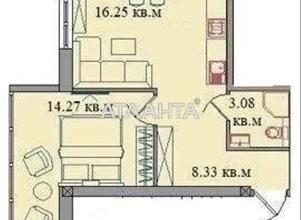 1-комнатная квартира по адресу ул. Северная (площадь 46,6 м²) - Atlanta.ua - imageAlt 9