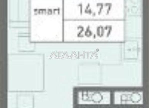 1-кімнатна квартира за адресою вул. Вільямса ак. (площа 26,5 м²) - Atlanta.ua - фото 21