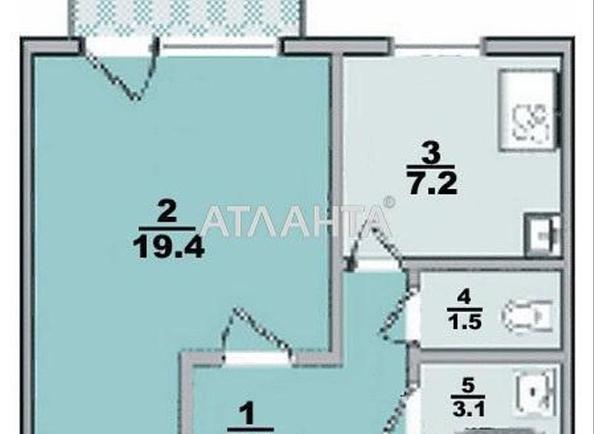 1-комнатная квартира по адресу Небесной Сотни пр. (площадь 36,2 м²) - Atlanta.ua - фото 3