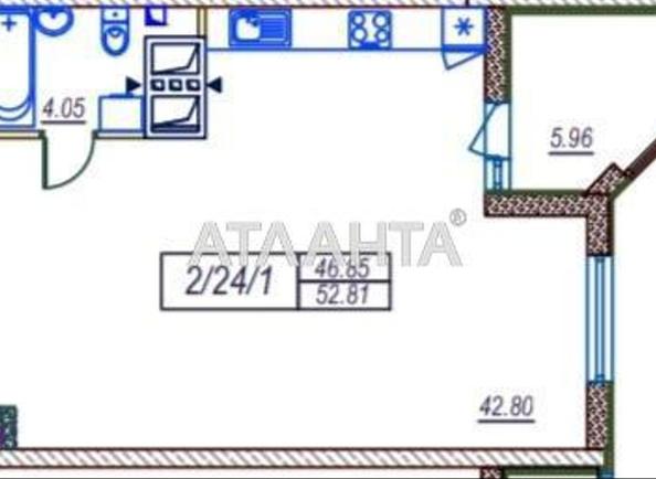 1-кімнатна квартира за адресою вул. Середньофонтанська (площа 52,8 м²) - Atlanta.ua - фото 7
