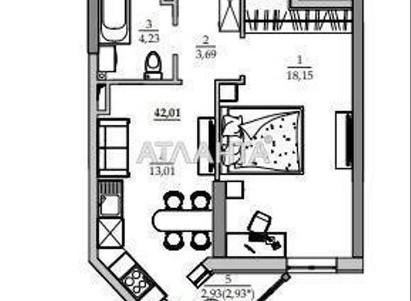 1-комнатная квартира по адресу ул. Вильямса ак. (площадь 42 м²) - Atlanta.ua - imageAlt 19