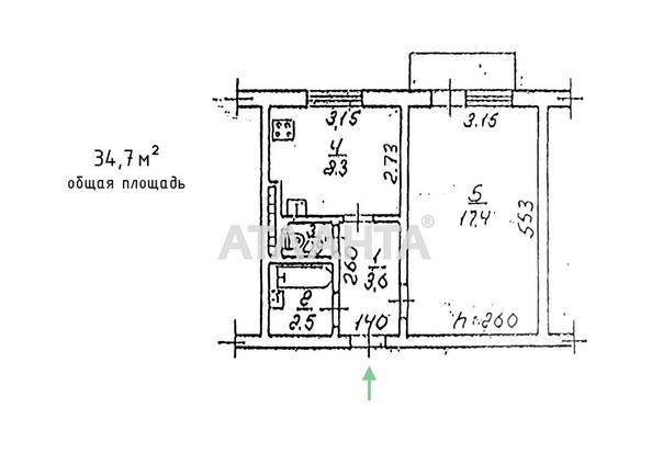 1-room apartment apartment by the address st. Glushko ak pr Dimitrova pr (area 34,7 m²) - Atlanta.ua - фото 2