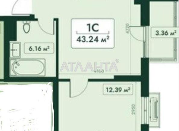 1-комнатная квартира по адресу ул. Паустовского (площадь 43,2 м²) - imageAlt 2 1-комнатная квартира по адресу ул. Паустовского (площадь 43,2 м²) - Atlanta.ua - imageAlt 2