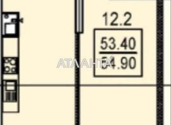 1-кімнатна квартира за адресою вул. Дача Ковалевського (площа 55,3 м²) - Atlanta.ua - фото 3