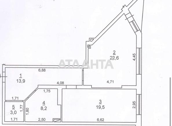 1-комнатная квартира по адресу ул. Аркадийское плато (площадь 68,1 м²) - Atlanta.ua - фото 13