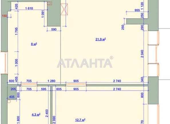 1-room apartment apartment by the address st. Pasechnaya ul (area 48 m²) - Atlanta.ua - imageAlt 12