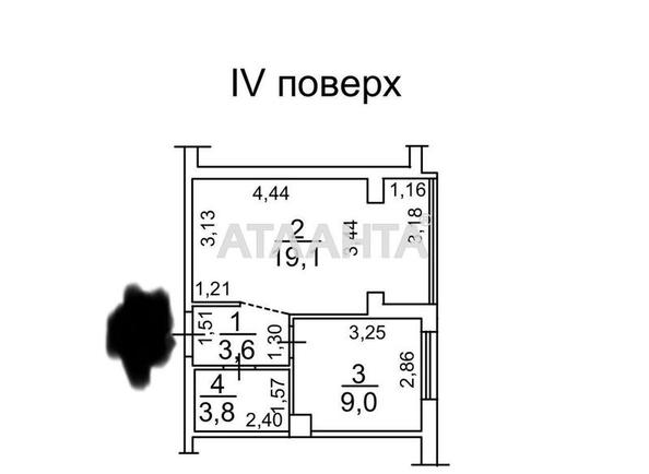 1-комнатная квартира по адресу ул. Радужный м-н (площадь 35,5 м²) - Atlanta.ua - фото 8