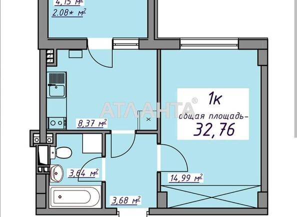 1-room apartment apartment by the address st. Massiv 10 (area 33 m²) - Atlanta.ua - фото 4