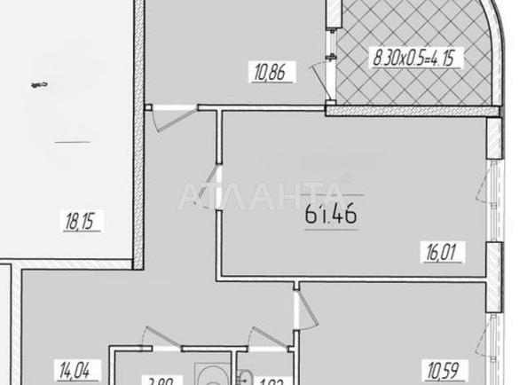 2-rooms apartment apartment by the address st. Krasnova (area 60,5 m²) - Atlanta.ua - фото 15