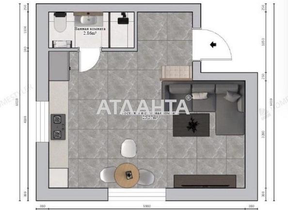 1-комнатная квартира по адресу Ясный пер. (площадь 28,7 м²) - Atlanta.ua - фото 6