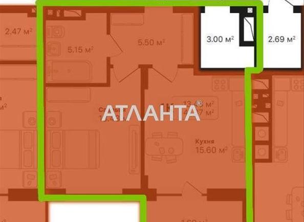 1-комнатная квартира по адресу ул. Лесная (площадь 41,4 м²) - Atlanta.ua - imageAlt 2