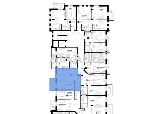 1-кімнатна квартира за адресою вул. Орлика Пилипа (площа 38 м²) - Atlanta.ua - фото 11