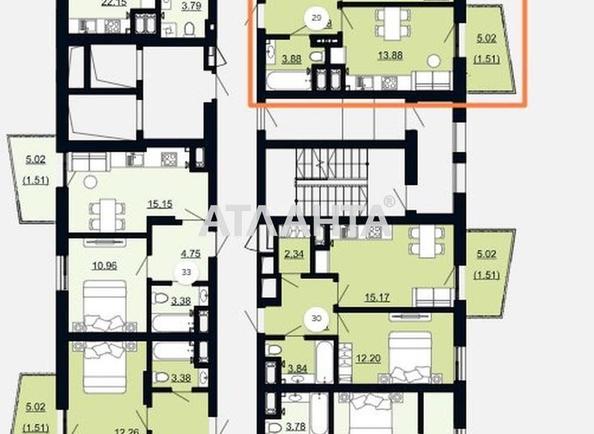 1-кімнатна квартира за адресою Щурата В. Вул. (площа 40,5 м²) - Atlanta.ua - imageAlt 10