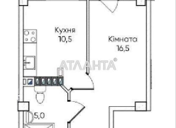 1-комнатная квартира по адресу ул. Паустовского (площадь 33 м²) - Atlanta.ua - imageAlt 5