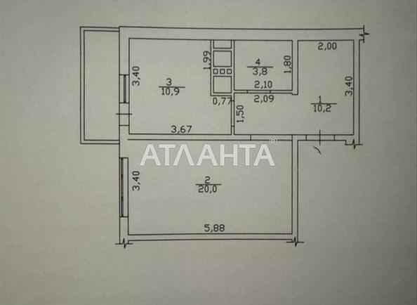 1-комнатная квартира по адресу ул. Среднефонтанская (площадь 46,4 м²) - Atlanta.ua - imageAlt 12